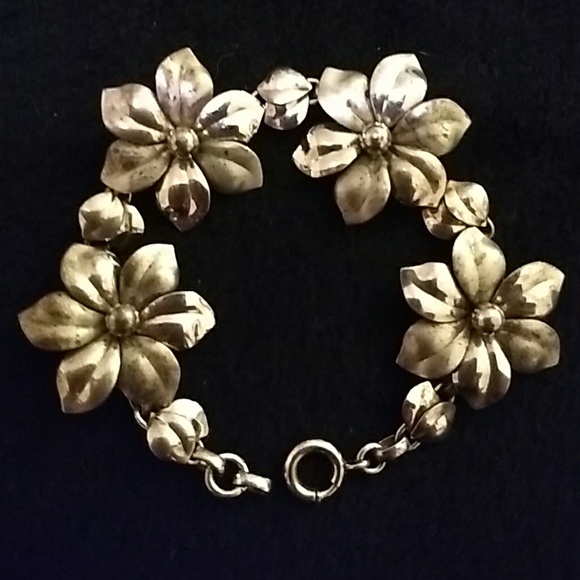 Vintage Jewelry - Vintage sterling bracelet signed